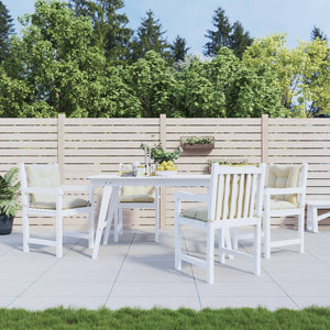 vidaXL Coussins de chaise de jardin pour dossier bas 4 pcs Crème 100x50x7 cm