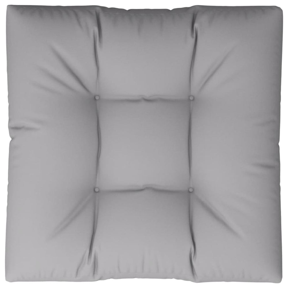 vidaXL Coussin de palette gris 80x80x12 cm Tissu