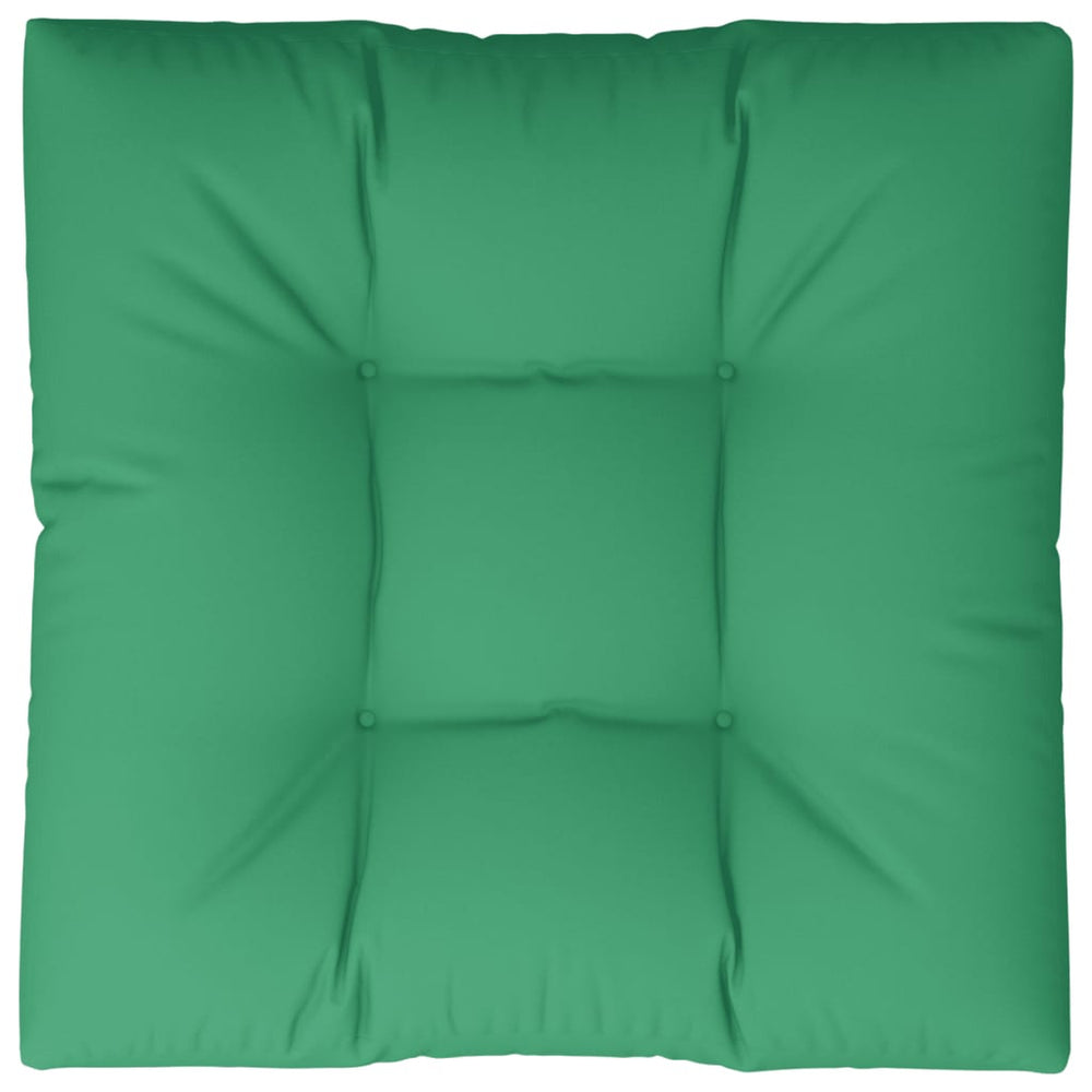 vidaXL Coussin de palette vert 80x80x12 cm Tissu