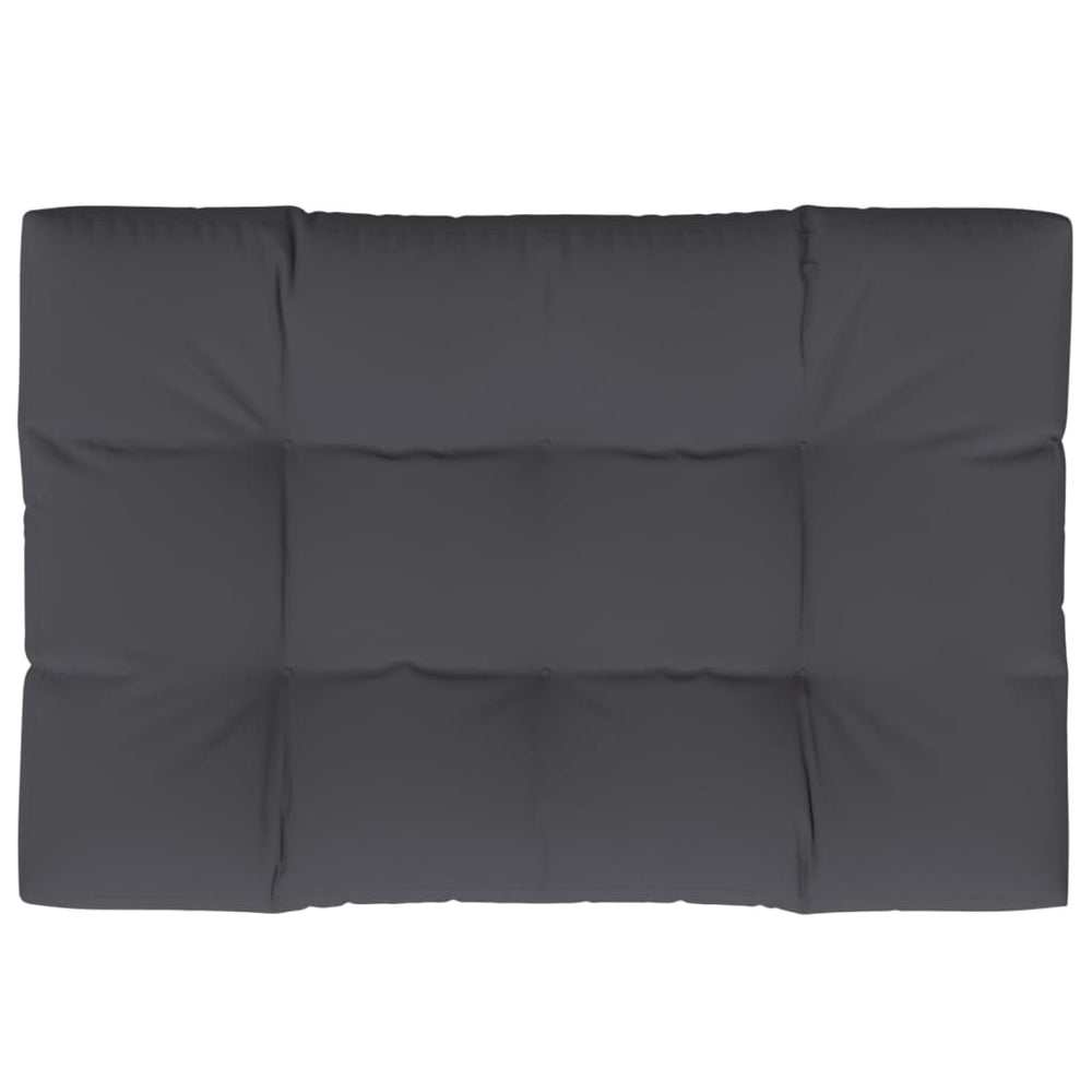 vidaXL Coussin de palette anthracite 120x80x12 cm tissu