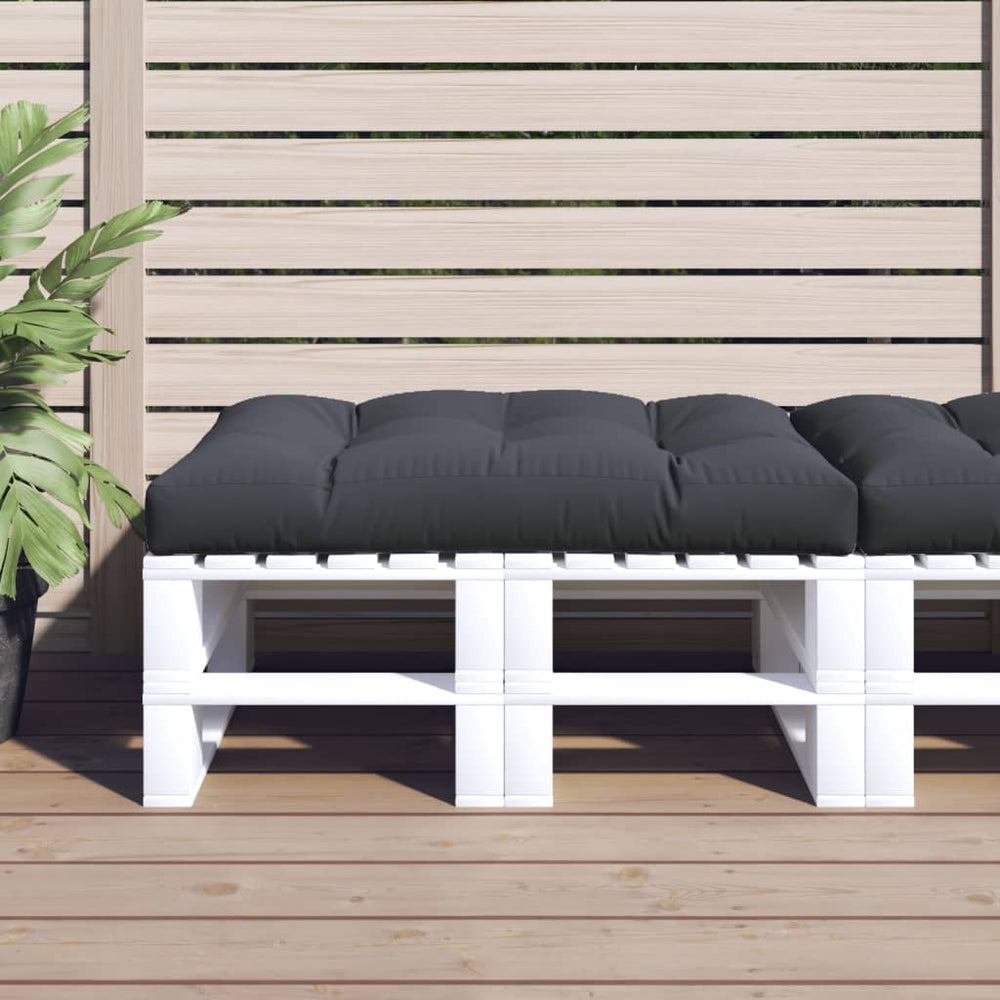 vidaXL Coussin de palette anthracite 120x80x12 cm tissu