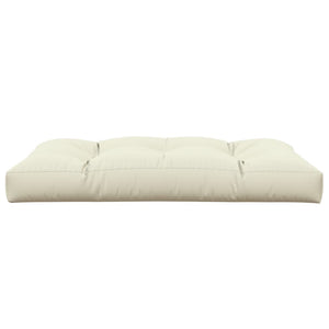 Palettenkissen Creme 120x80x12 cm Stoff