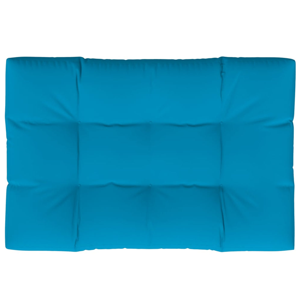 vidaXL Coussin de palette Bleu 120x80x12 cm Tissu