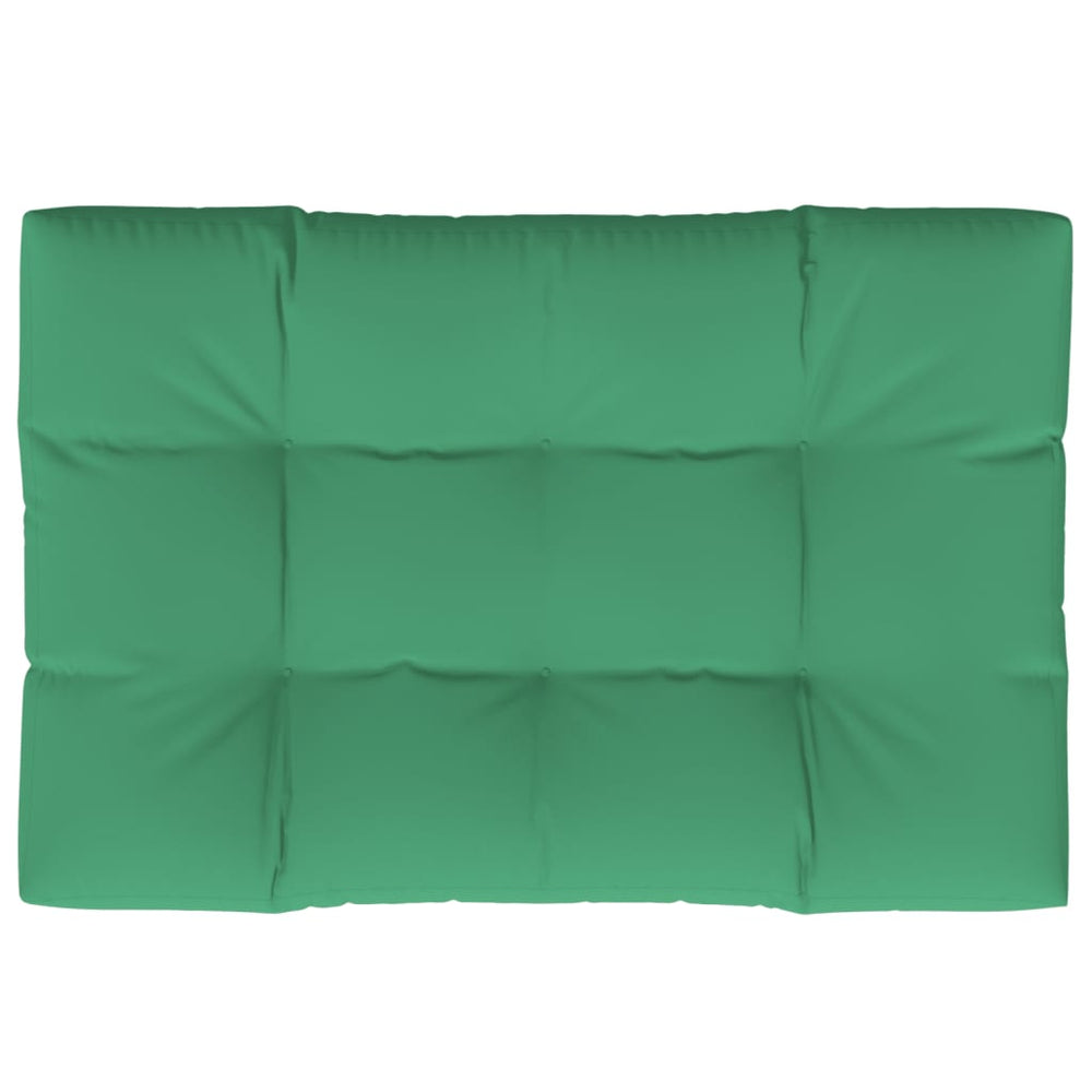 vidaXL Coussin de palette Vert 120x80x12 cm Tissu