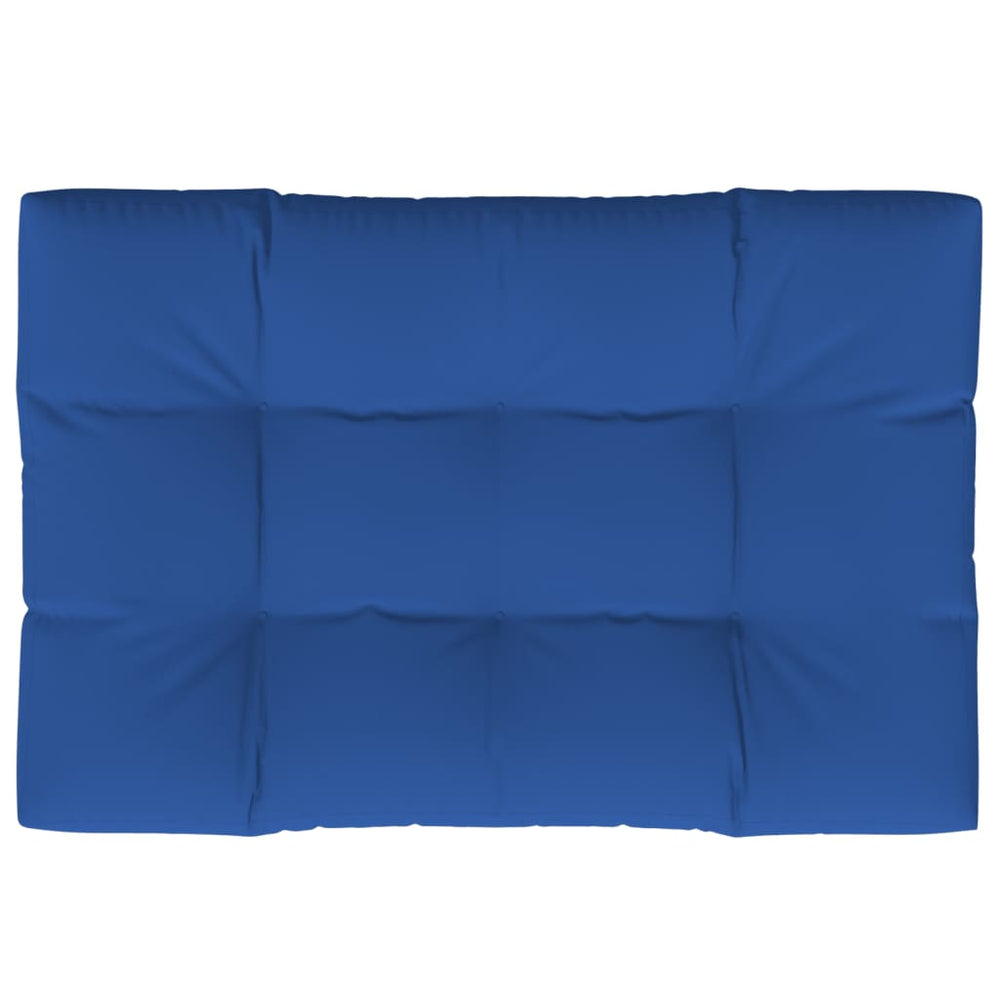 vidaXL Coussins de palette Bleu roi 120x80x12 cm Tissu
