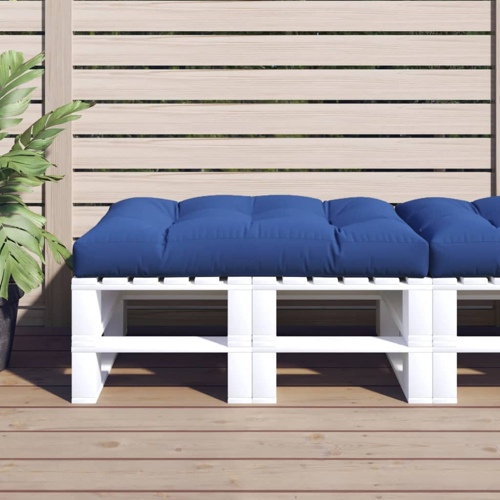 vidaXL Coussins de palette Bleu roi 120x80x12 cm Tissu