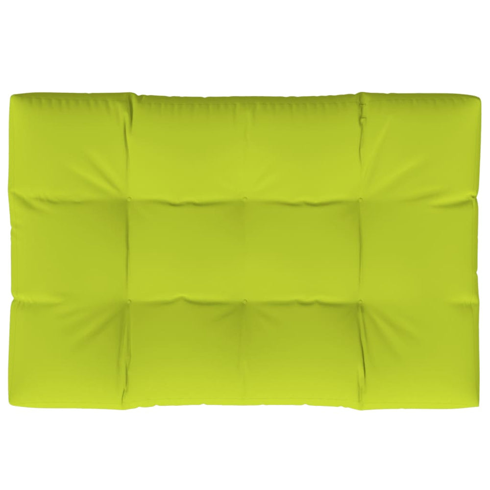 vidaXL Coussin de palette vert vif 120x80x12 cm Tissu