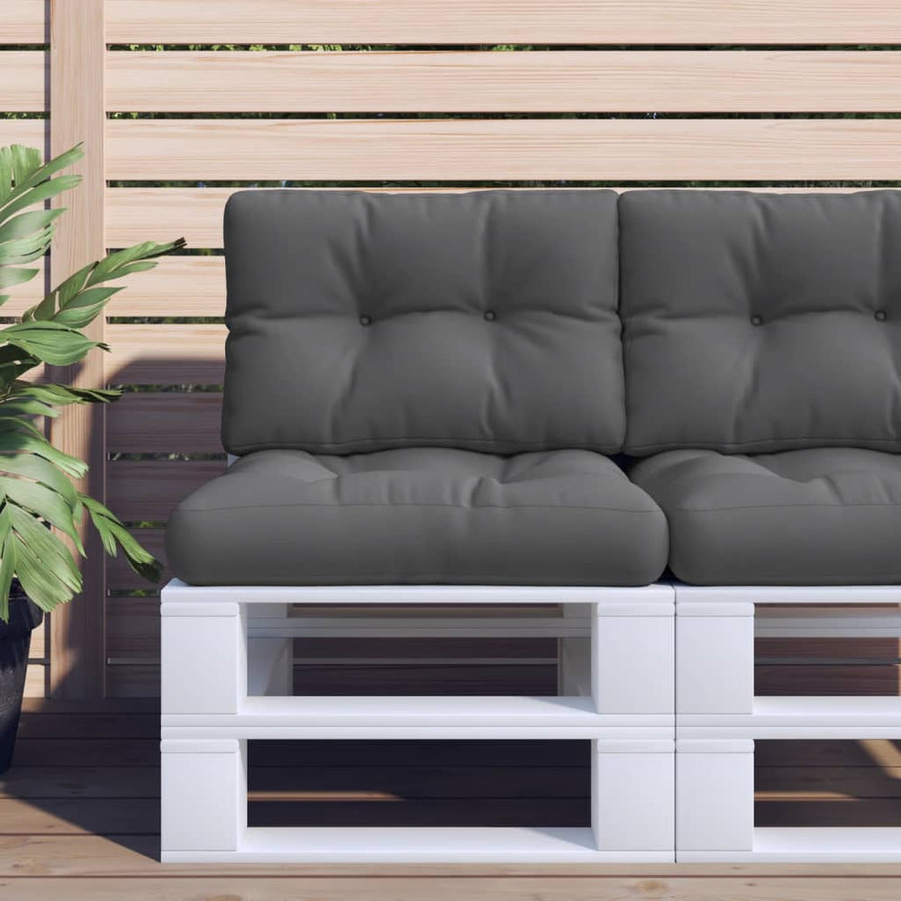 vidaXL Coussin de palette anthracite 50x40x12 cm Tissu