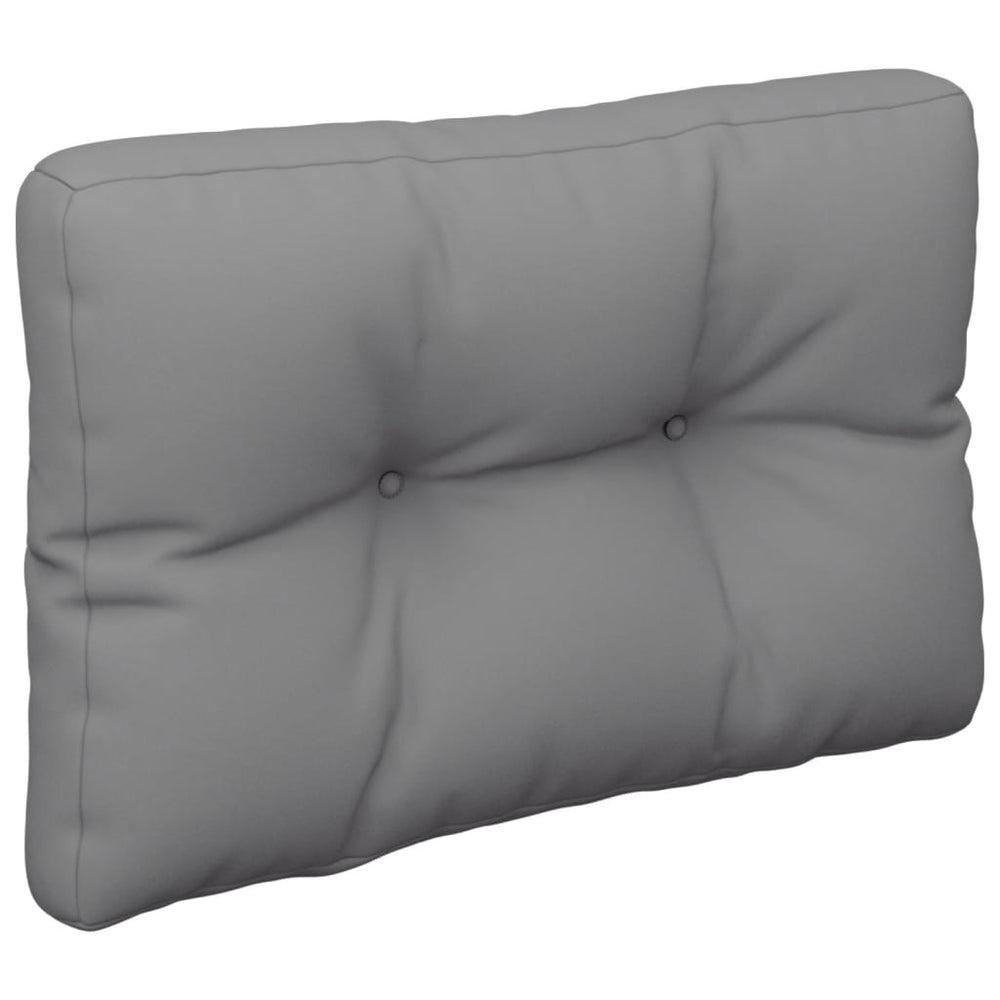 vidaXL Coussin de palette Gris 50x40x12 cm Tissu