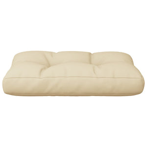 Palettenkissen Beige 60x40x12 cm Stoff