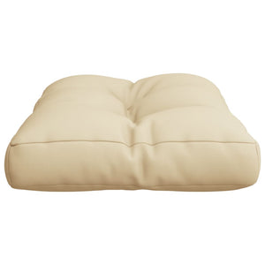 Palettenkissen Beige 60x40x12 cm Stoff