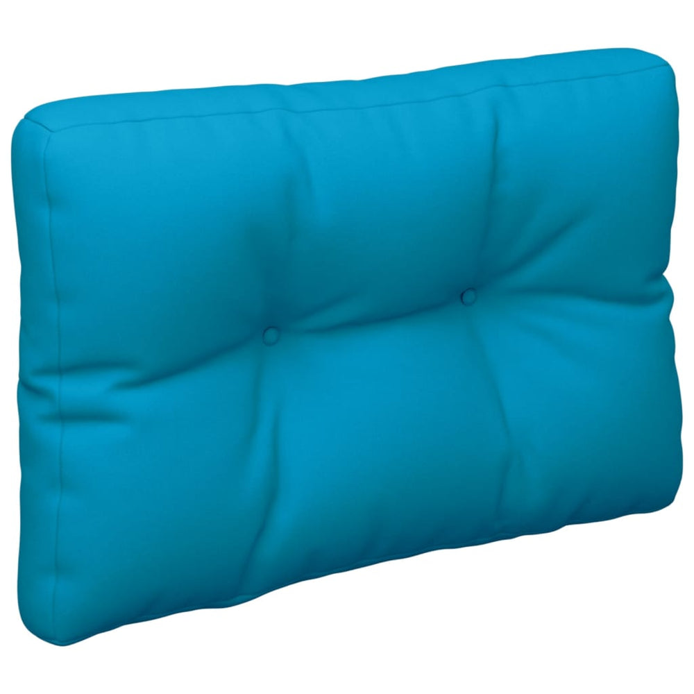 vidaXL Coussins de palette Bleu 60x40x12 cm Tissu