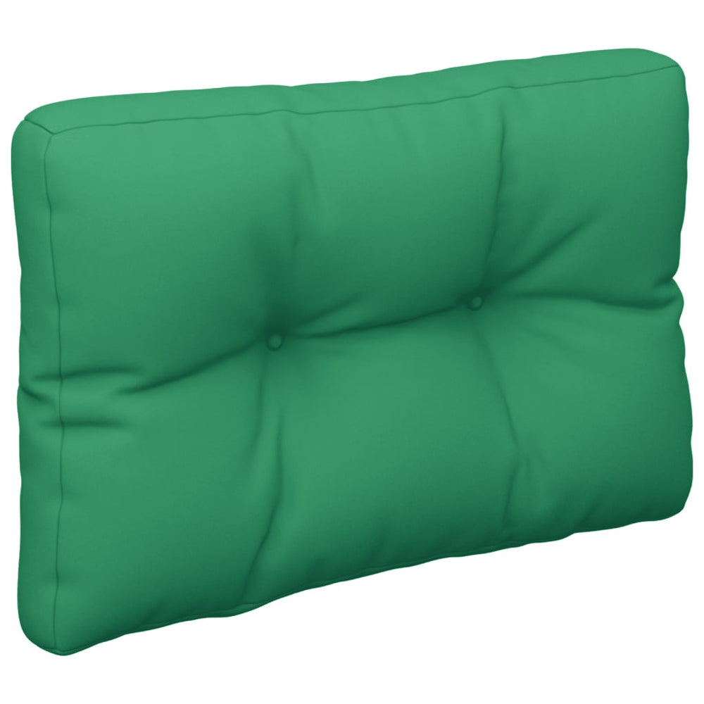 vidaXL Coussin de palette vert 60x40x12 cm Tissu