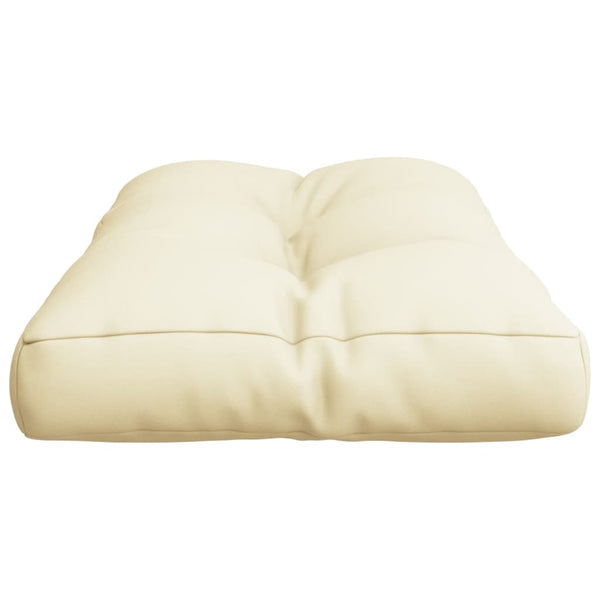 Palettenkissen Creme 80x40x12 cm Stoff