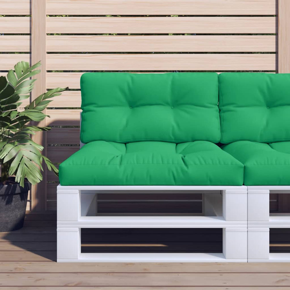 vidaXL Coussin de palette Vert 80x40x12 cm Tissu