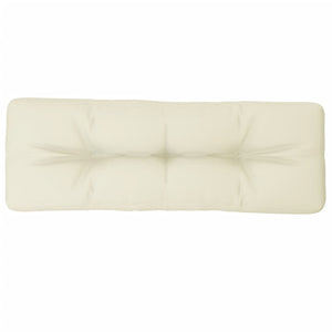 Palettenkissen Creme 120x40x12 cm Stoff