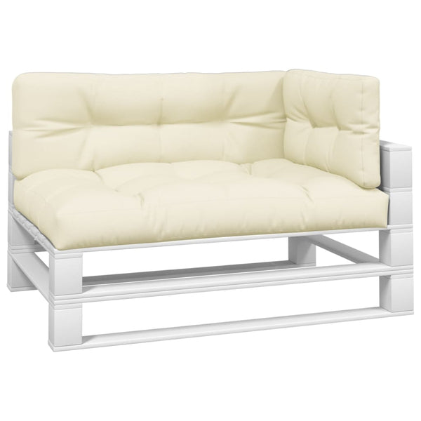 Palettenkissen 3-tlg. Creme Stoff