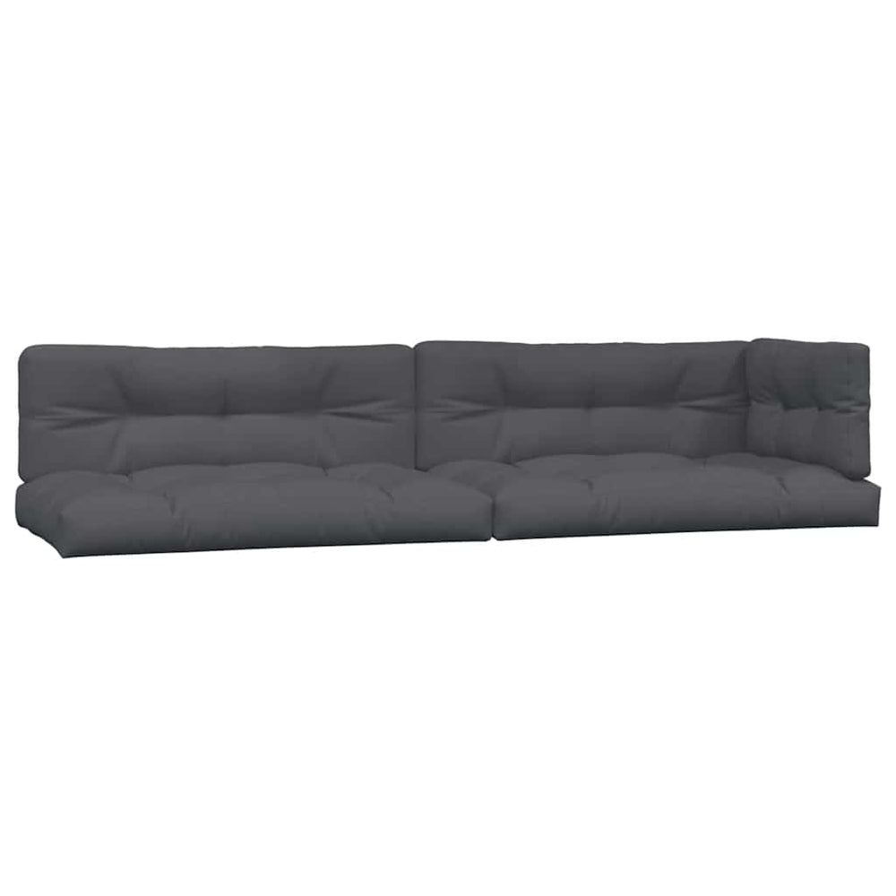 vidaXL Coussins de palette 5 pcs Tissu anthracite