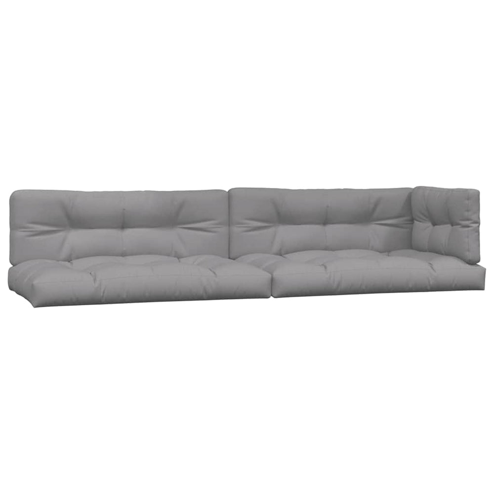 vidaXL Coussins de palette 5 pcs Gris Tissu