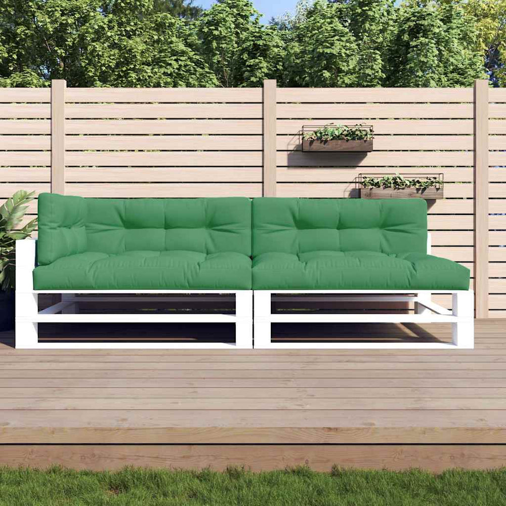 vidaXL Coussins de palette 5 pcs Vert Tissu