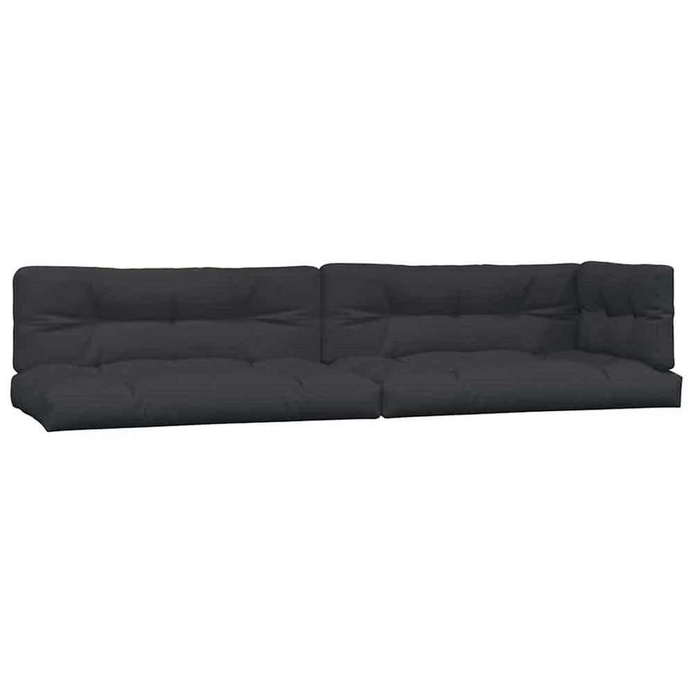vidaXL Coussins de palette 5 pcs Tissu noir