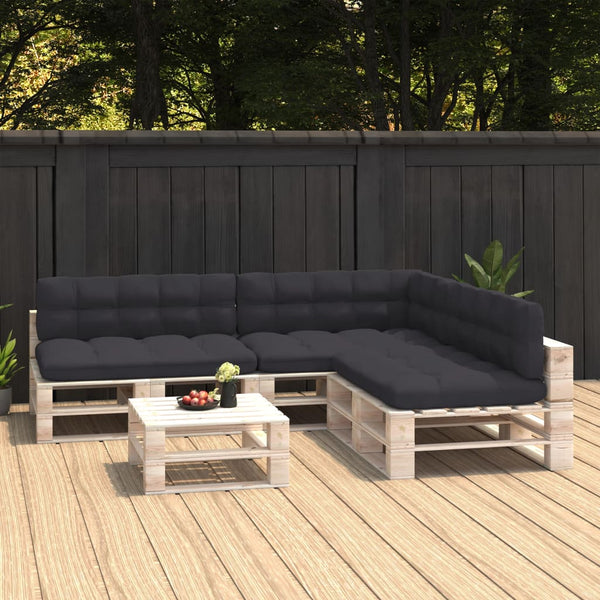 Palettensofa-Kissen 7 Stk. Anthrazit