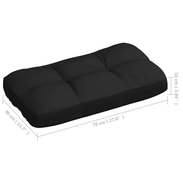 Palettensofa-Auflagen 7 Stk. Schwarz