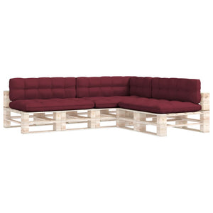 Palettensofa-Kissen 7 Stk. Weinrot