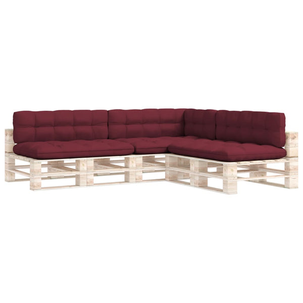 Palettensofa-Kissen 7 Stk. Weinrot