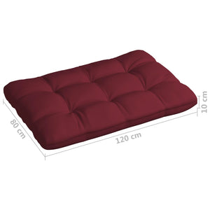 Palettensofa-Kissen 7 Stk. Weinrot