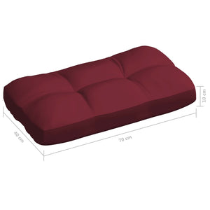 Palettensofa-Kissen 7 Stk. Weinrot