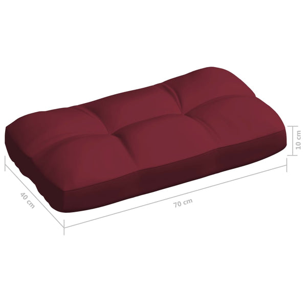 Palettensofa-Kissen 7 Stk. Weinrot