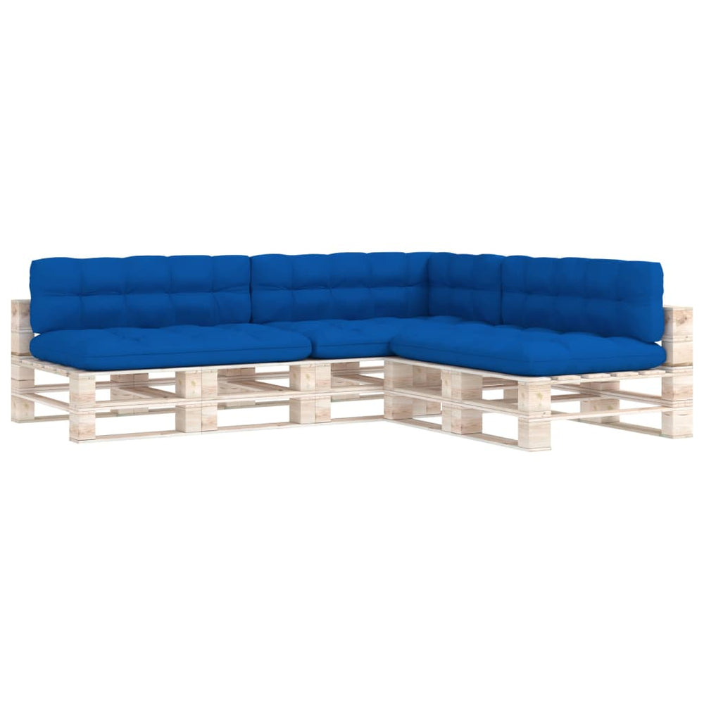 vidaXL Coussins de palette 7 pcs Bleu roi