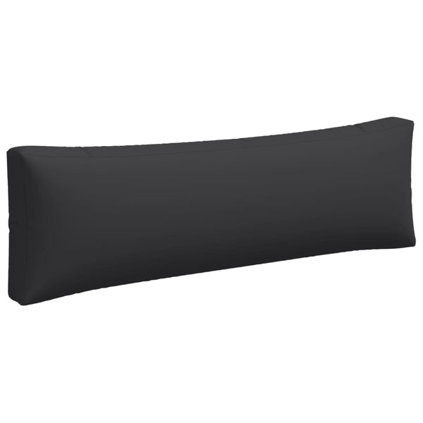 Palettenkissen 3-tlg. Schwarz Stoff