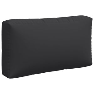 Palettenkissen 3-tlg. Schwarz Stoff