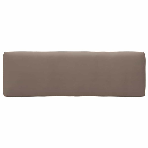 Palettenkissen 3-tlg. Taupe Stoff