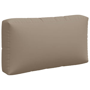 Palettenkissen 3-tlg. Taupe Stoff