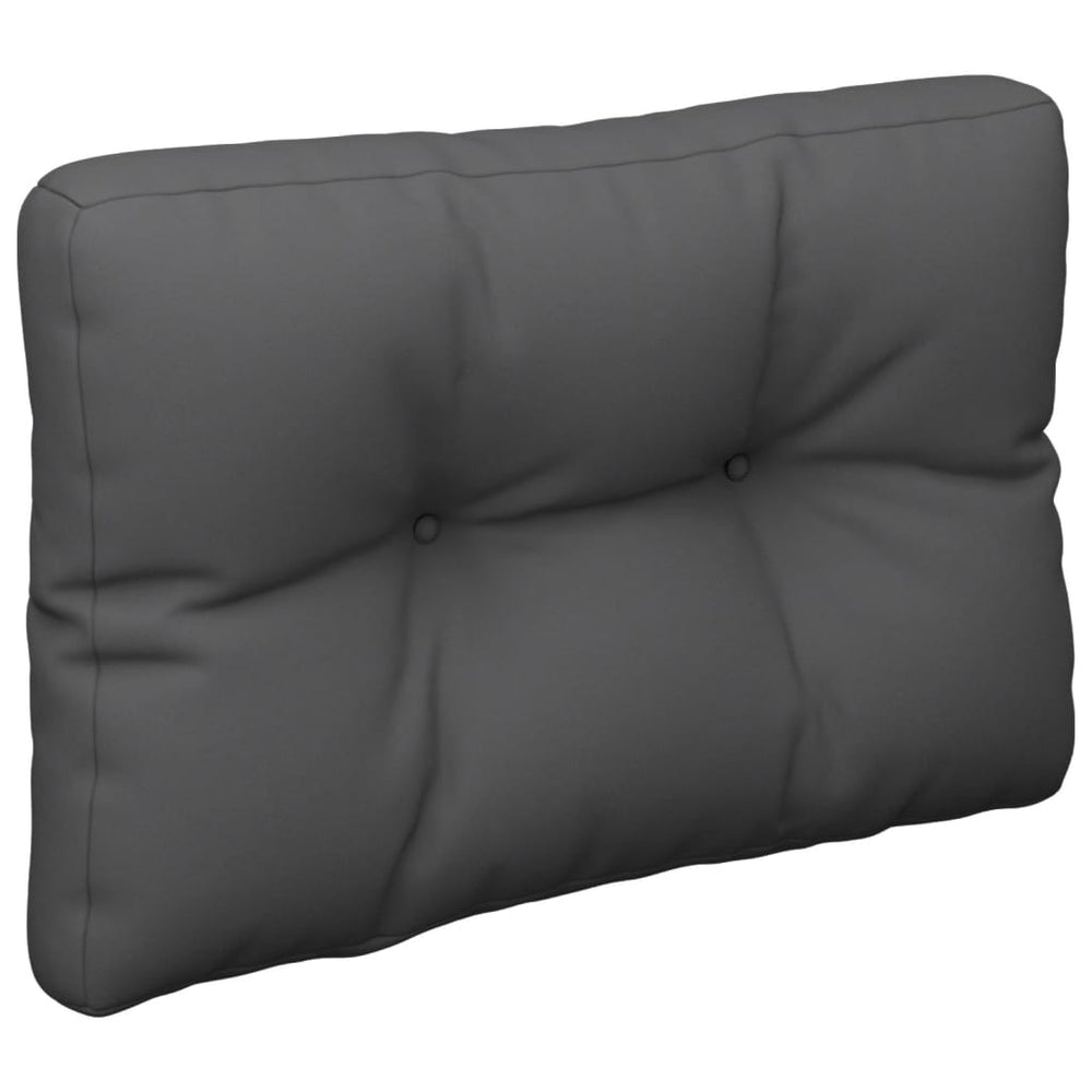 vidaXL Coussin de palette anthracite 60x40x12 cm Tissu