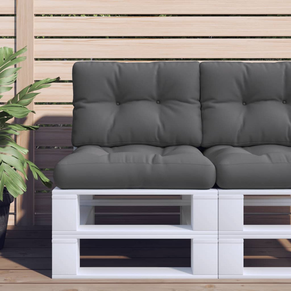 vidaXL Coussin de palette anthracite 60x40x12 cm Tissu