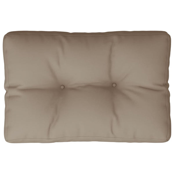 Palettenkissen Taupe 60x40x12 cm Stoff
