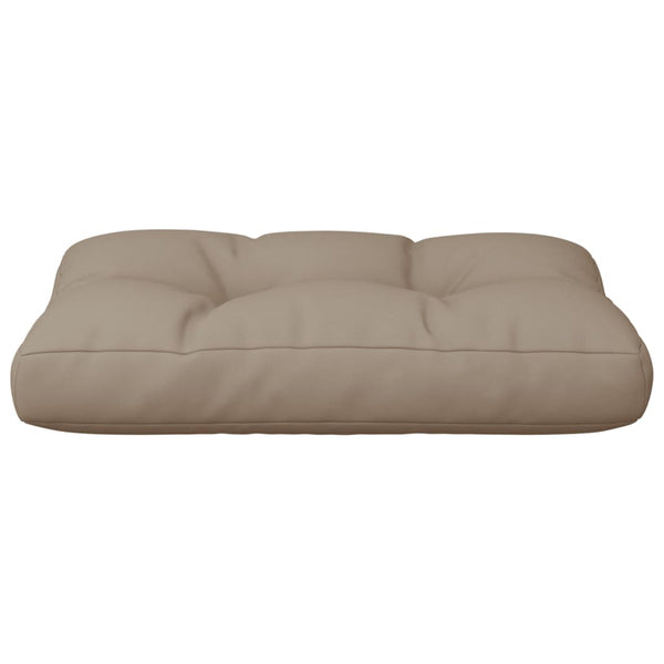 Palettenkissen Taupe 60x40x12 cm Stoff