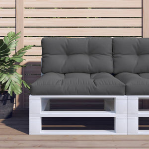 Palettenkissen Anthrazit 80x40x12 cm Stoff