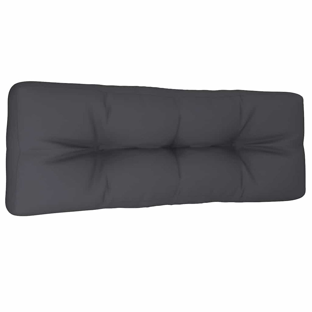 vidaXL Coussin de palette Anthracite 120x40x12 cm Tissu