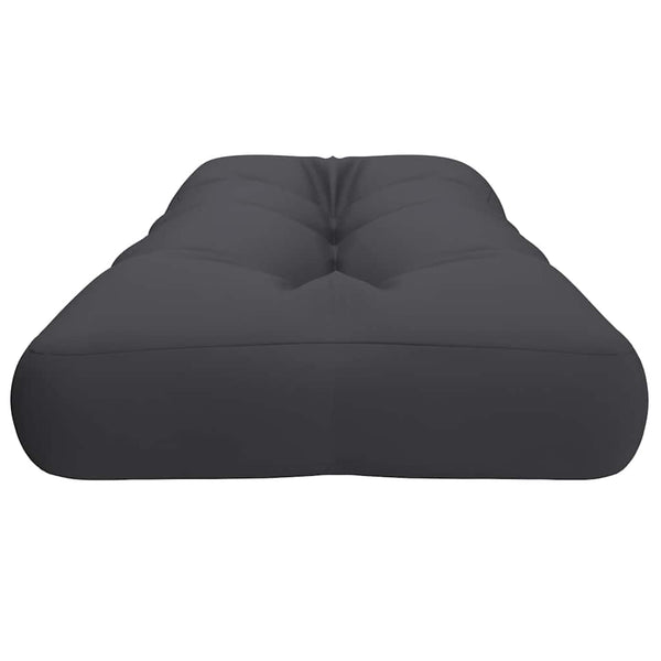 Palettenkissen Anthrazit 120x40x12 cm Stoff