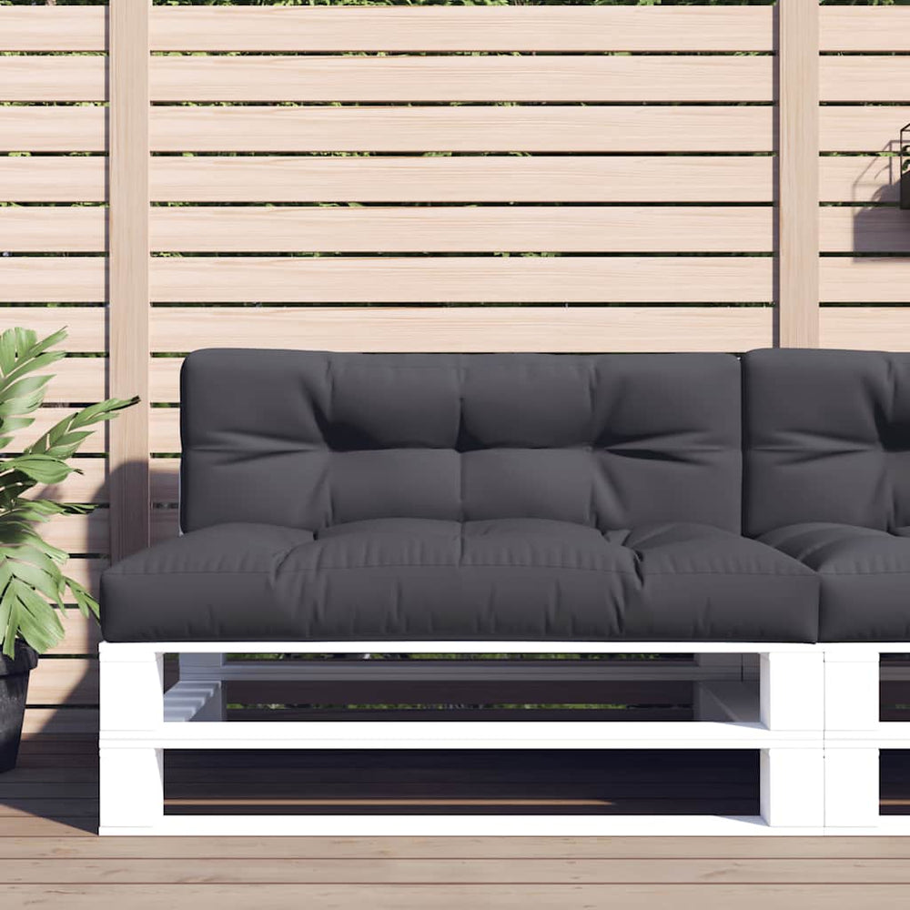 vidaXL Coussin de palette Anthracite 120x40x12 cm Tissu
