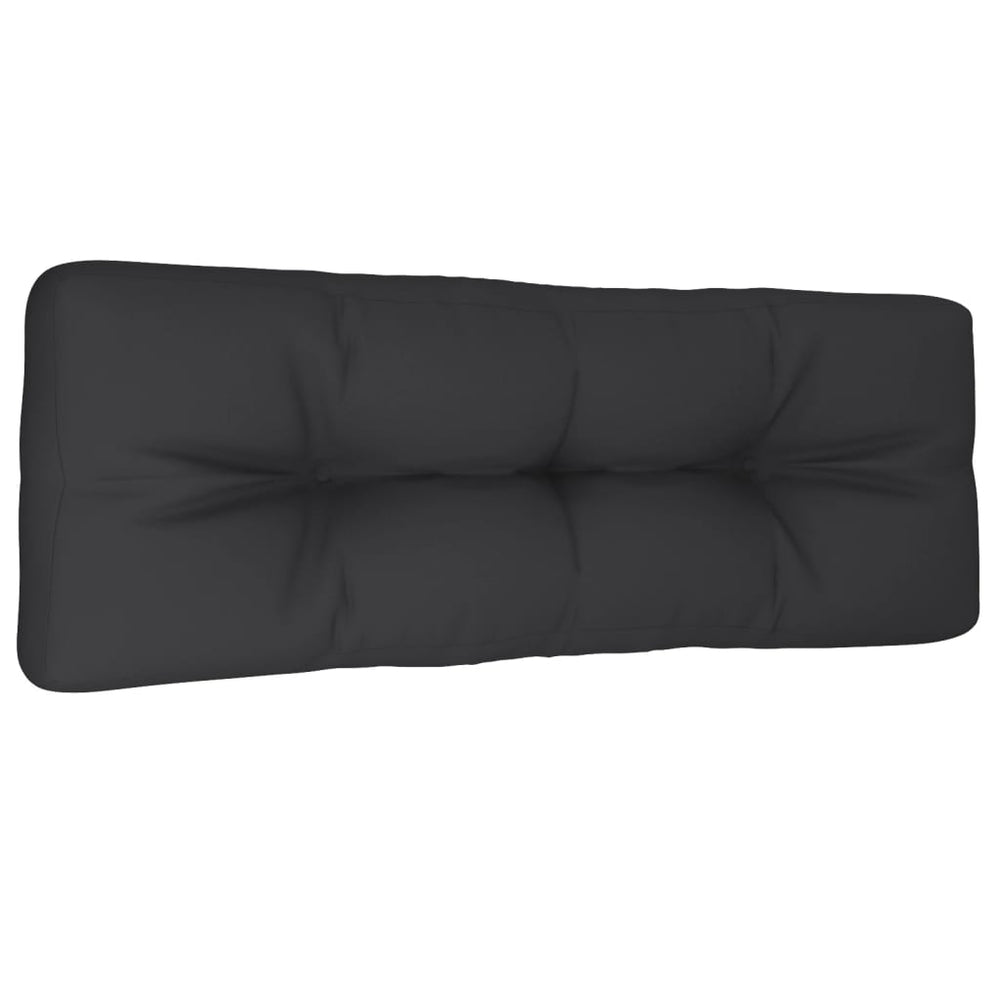 vidaXL Coussin de palette noir 120x40x12 cm en tissu