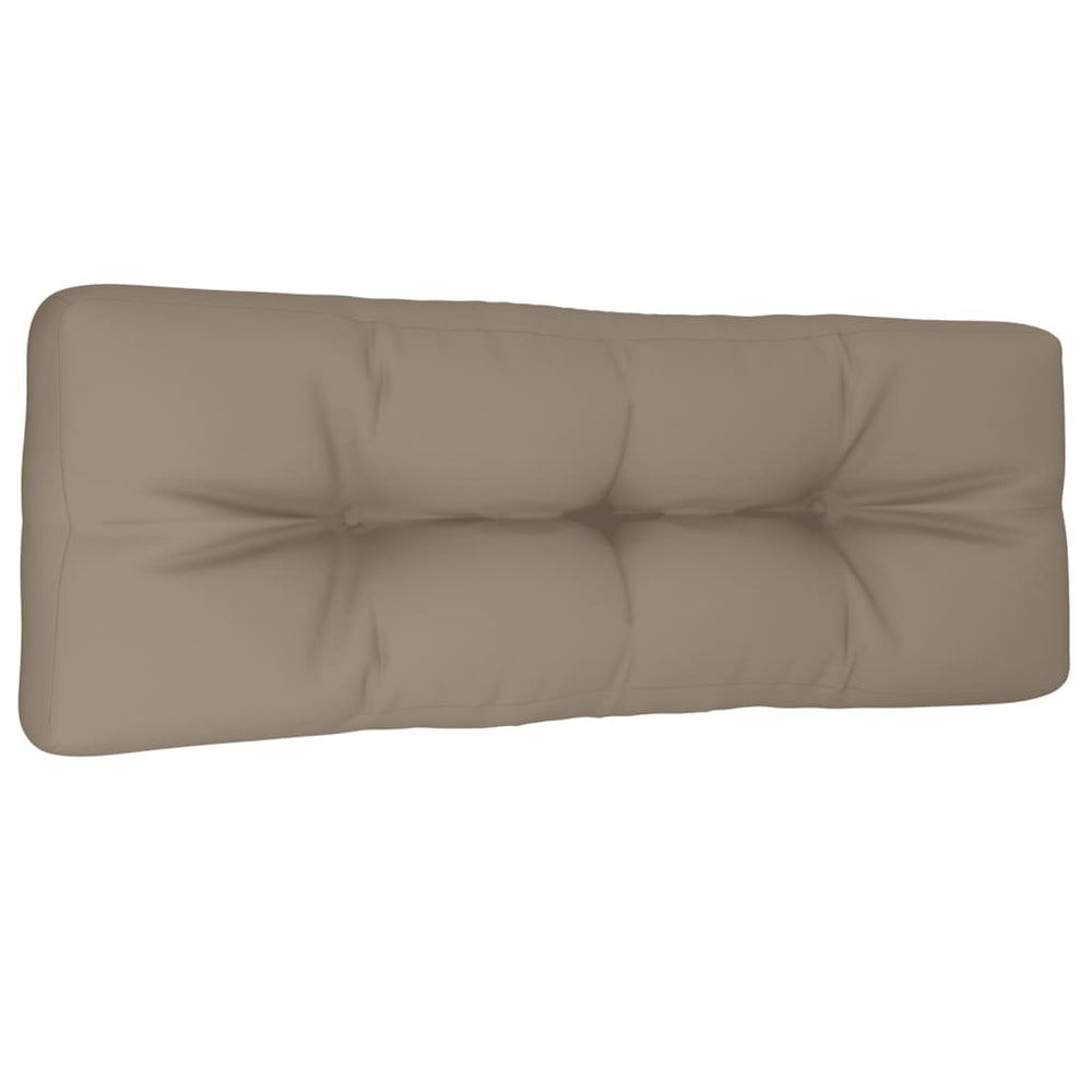 vidaXL Coussin de palette Taupe 120x40x12 cm Tissu