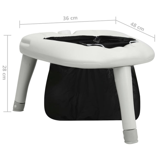 Tragbare Campingtoilette mit Beuteln