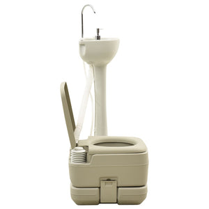 Tragbare Campingtoilette & Waschbecken Kombination