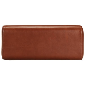 Echtleder Sitzbank Turnbock Design Braun 58cm